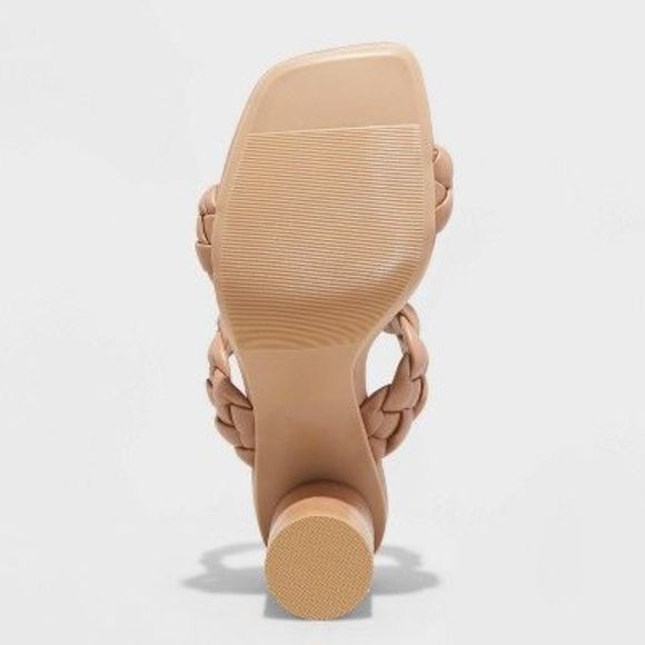 Women's Basil Mule Heels - A New Day Brown 9 - Picture 3 of 5